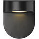 None LED 6.12 inch Powder Coated Black Outdoor Wall Sconce